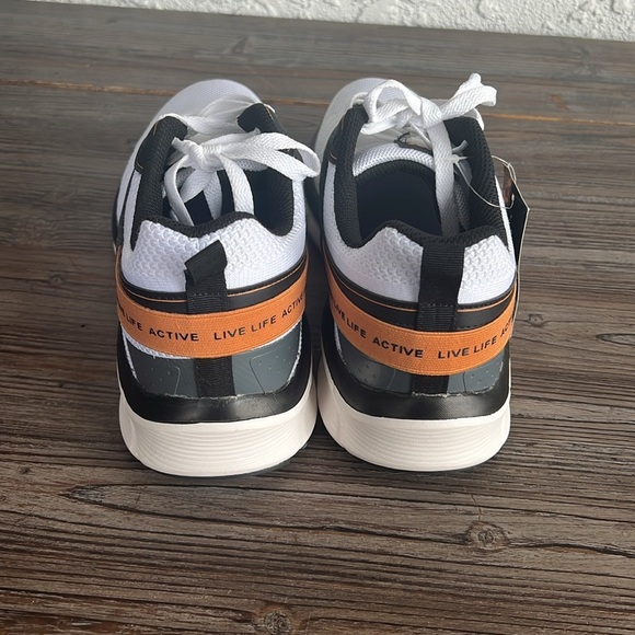 RBX WHITE BLASCK Gray Men's Athletic Sneaker Shoes Size US 10 EF 12558 - Picture 4 of 9